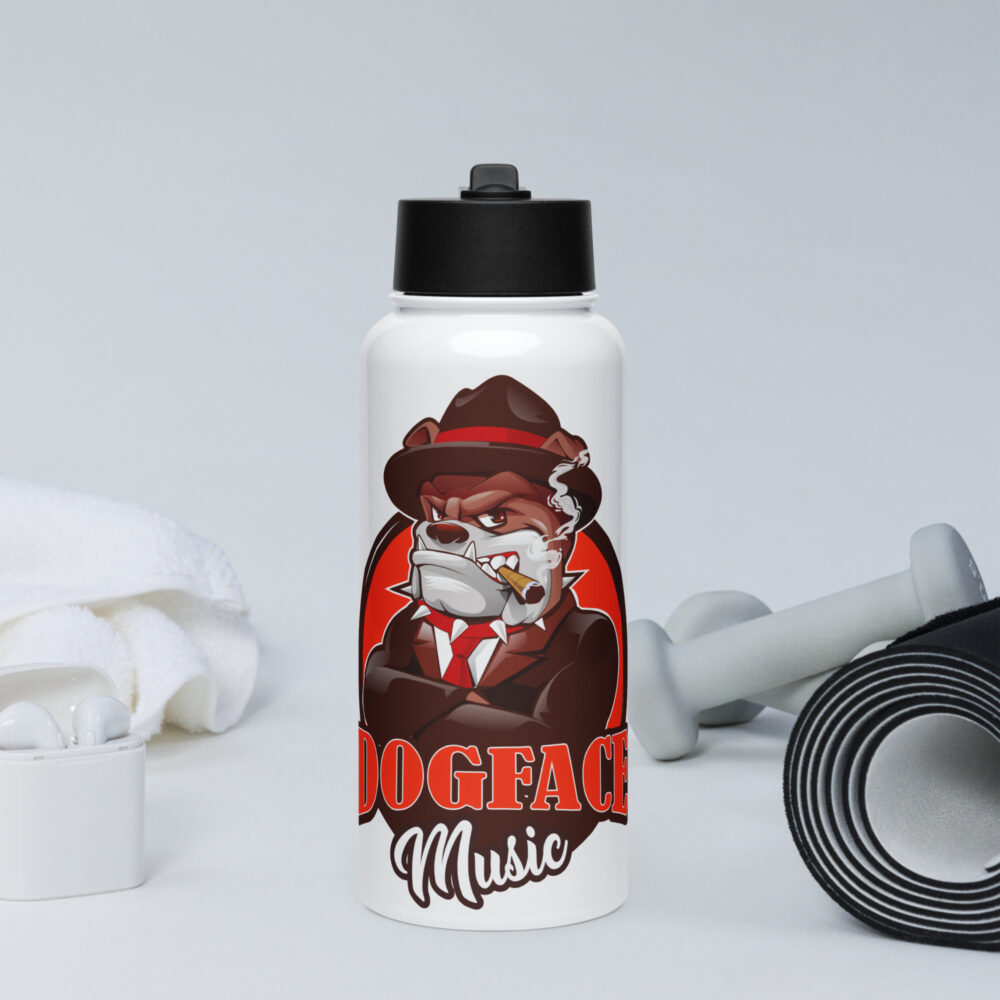 Stainless steel water bottle with a straw lid - Image 3