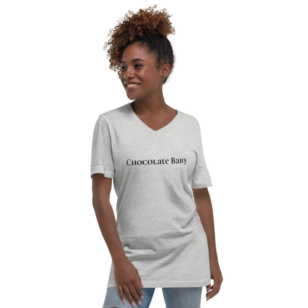 Unisex Short Sleeve V-Neck T-Shirt - Image 13
