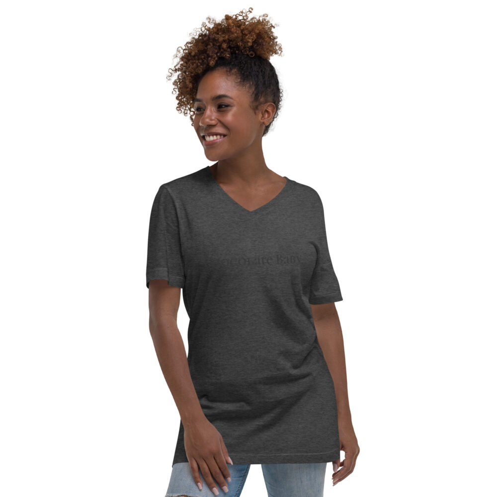Unisex Short Sleeve V-Neck T-Shirt - Image 9