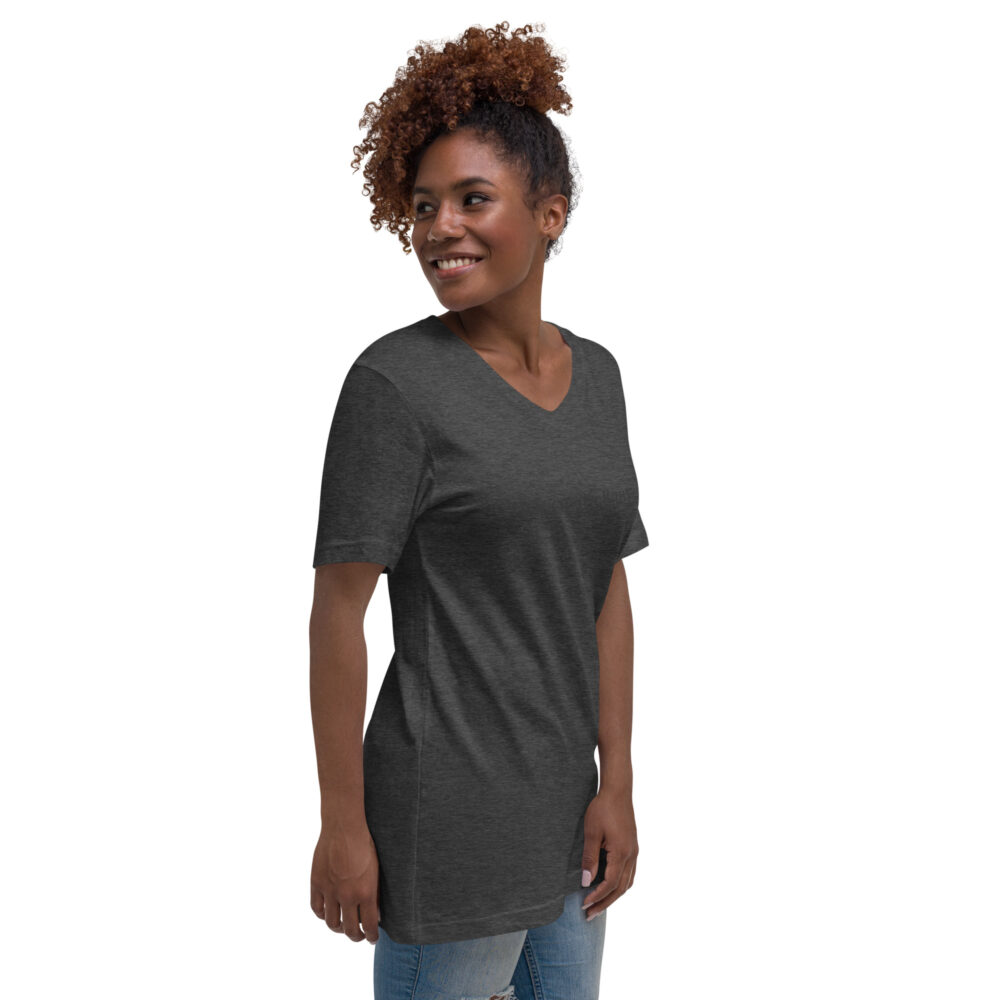 Unisex Short Sleeve V-Neck T-Shirt - Image 12