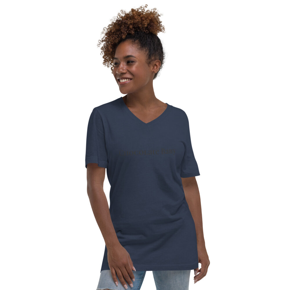 Unisex Short Sleeve V-Neck T-Shirt - Image 5