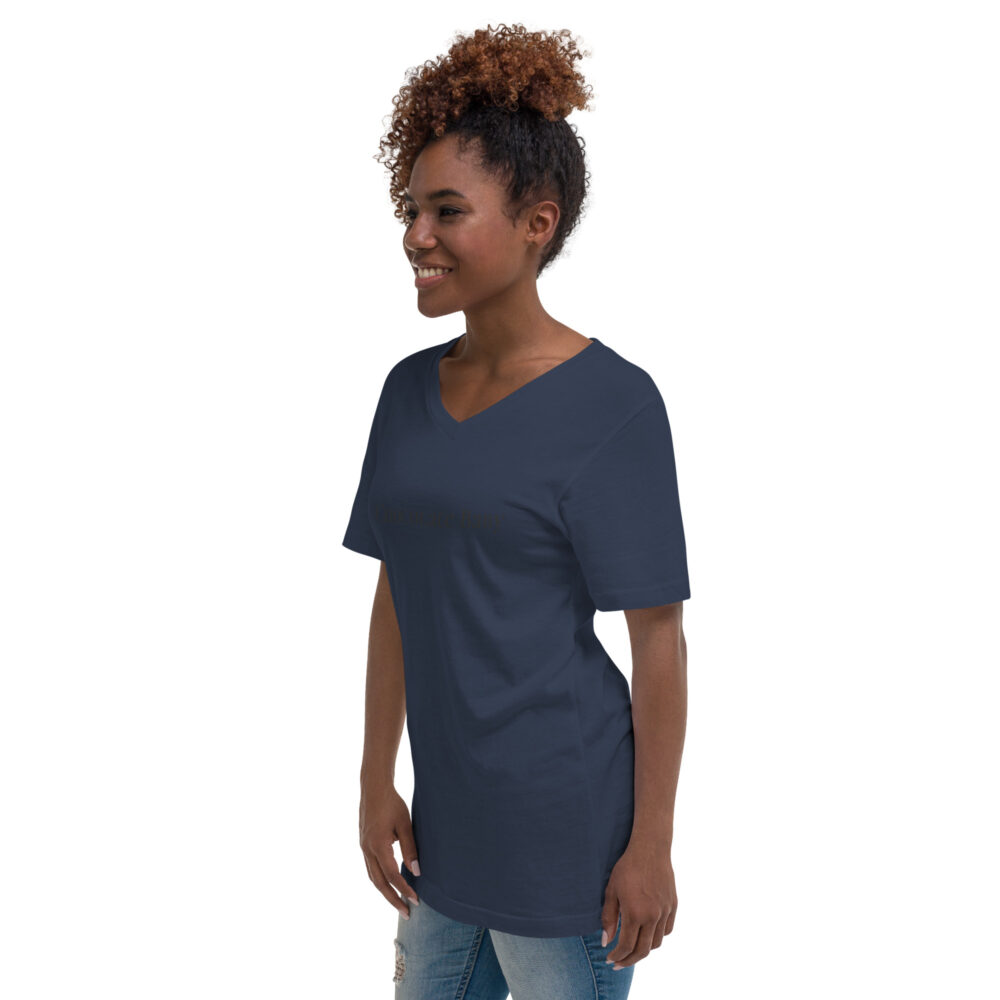 Unisex Short Sleeve V-Neck T-Shirt - Image 7