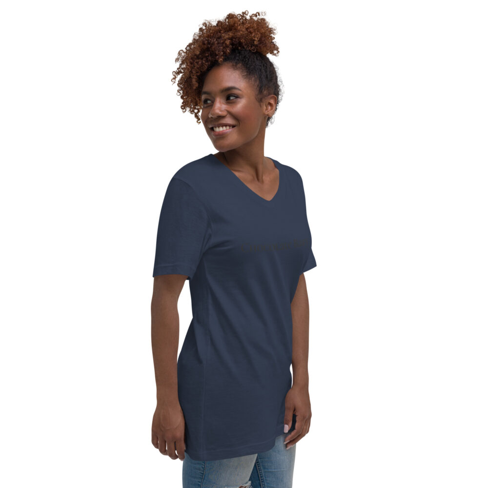 Unisex Short Sleeve V-Neck T-Shirt - Image 8