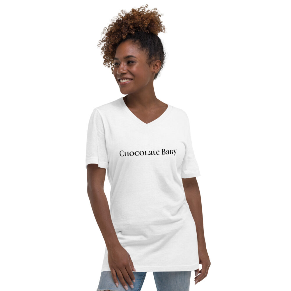 Unisex Short Sleeve V-Neck T-Shirt - Image 17
